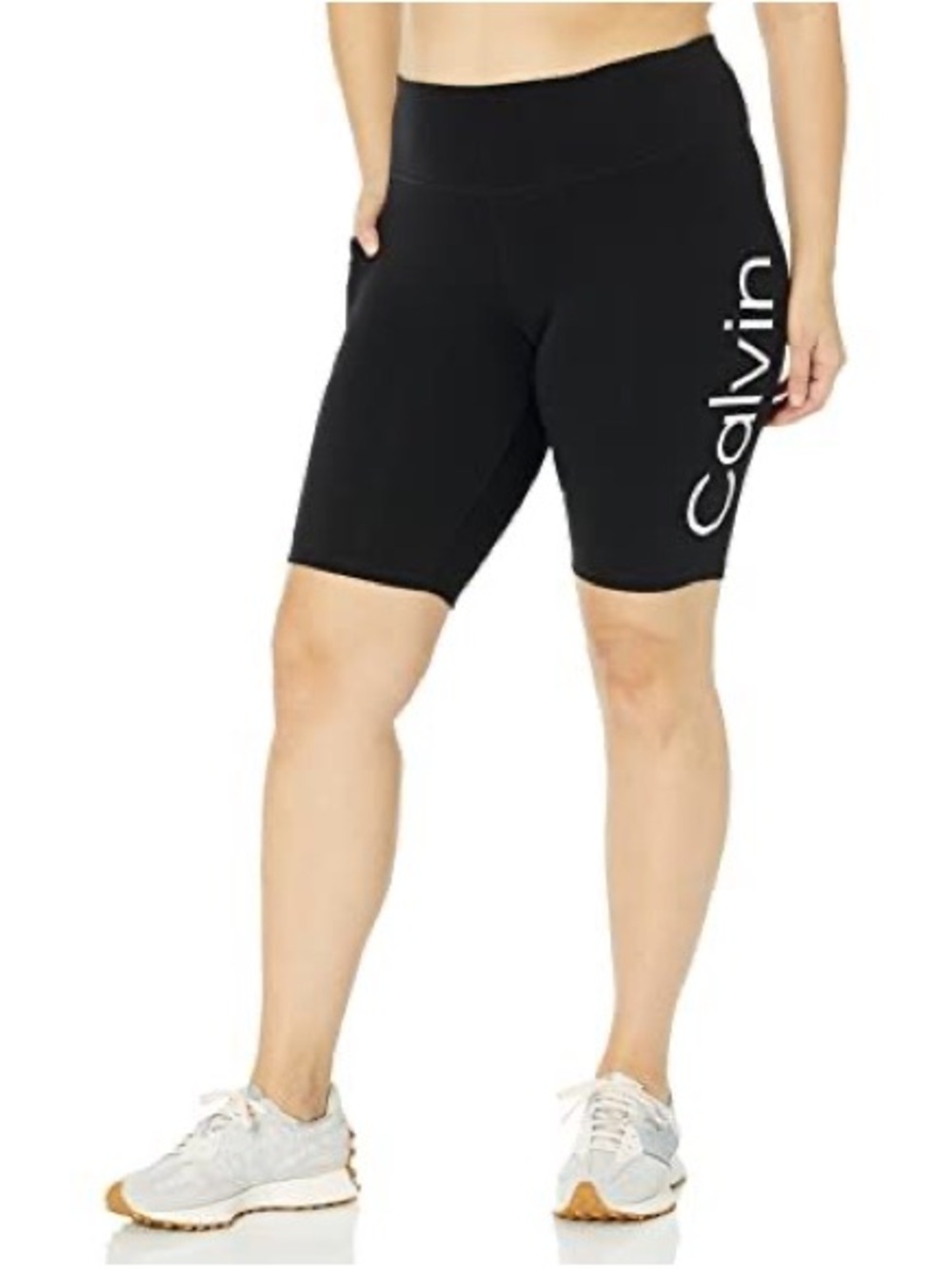 Calvin Klein Black High-Rise Logo Bike Shorts